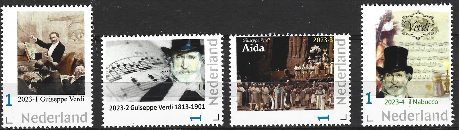 Niederlande 2023 Guiseppe Verdi Jahrgangssatz postfrisch/mnh