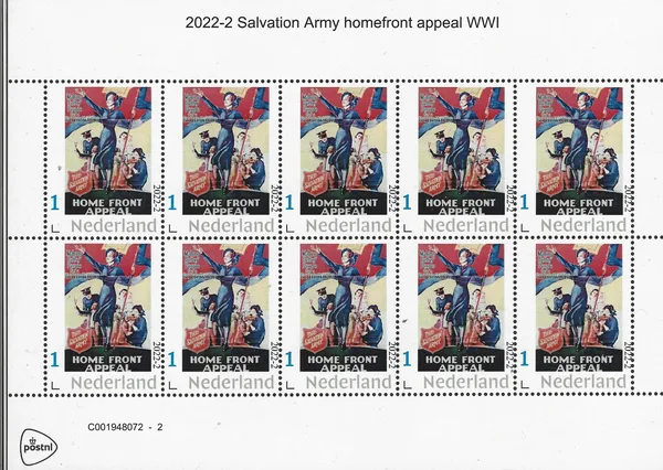 Netherlands 2022-2 Leger des Heils Salvation Army sheet-sheetlet MNH