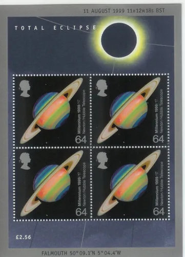 Gr.Britain 1999 Millennium 9 Eclipse block-m/s MNH