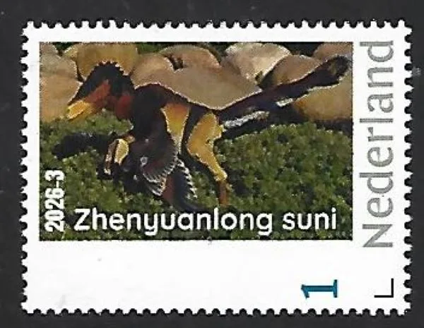 Netherlands 2026-3 Prehistory: Zhenyuanlong suni MNH