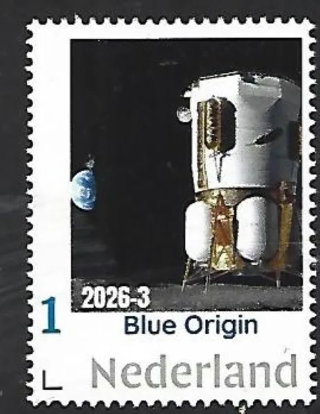 Netherlands 2026-3 Space Flight: Blue Origin 1st Commercial space flight MNH