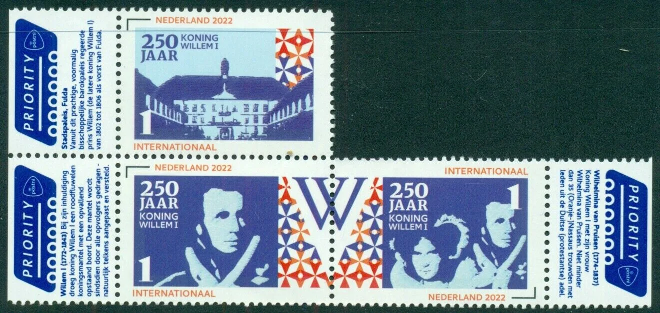 Netherlands 2022 250 years King William I 4039-41 MNH