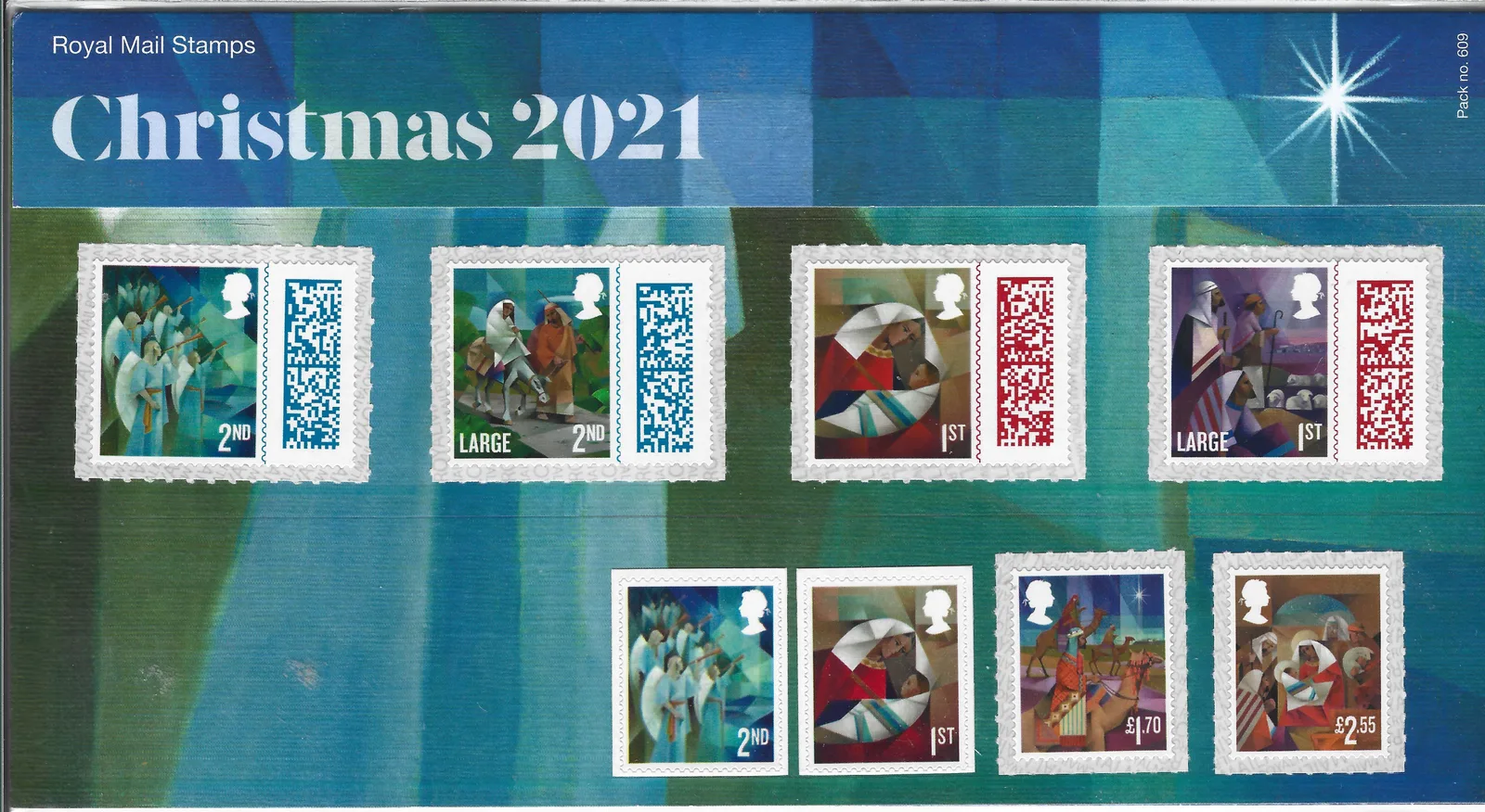 Großbritannien 2021 Weihnachten - Präsentationspack postfrisch/mnh