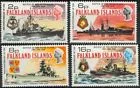 232-235 Falkland 35yr Naval Battle Punta del Este 1974 MNH