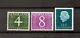Niederland 774-777 Freistempel Fluoreszenzpapier 1962 postfrisch/mnh