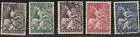 449-453 Nationale hulpzegels 1946 gestempeld