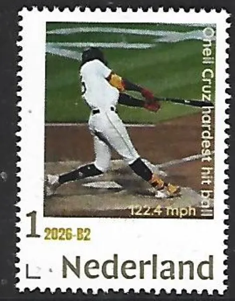 Nederland 2026-B2 Honkbal Baseball Oneil Cruz postfris/mnh
