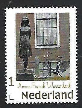Netherlands 2026-B1 Anne Frank: Amsterdam honours Anne Frank Westermarkt MNH