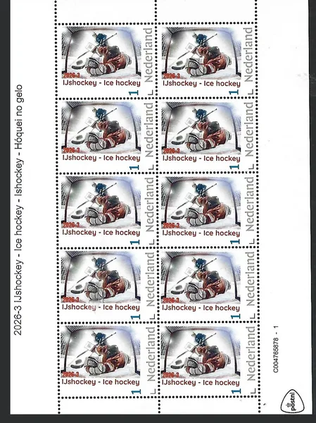 Nederland 2026-3 IJshockey Ice hockey sheetlet postfris/mnh