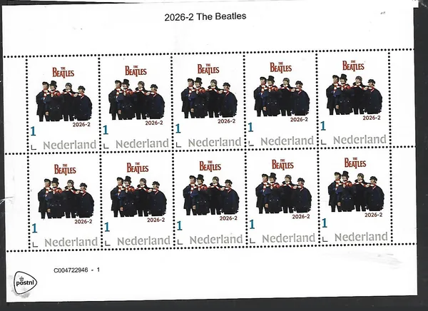 Nederland 2026-2 The Beatles sheet postfris/mnh