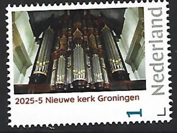 Nederland 2025-5 Orgel Organ: Nieuwe kerk Groningen postfris/mnh