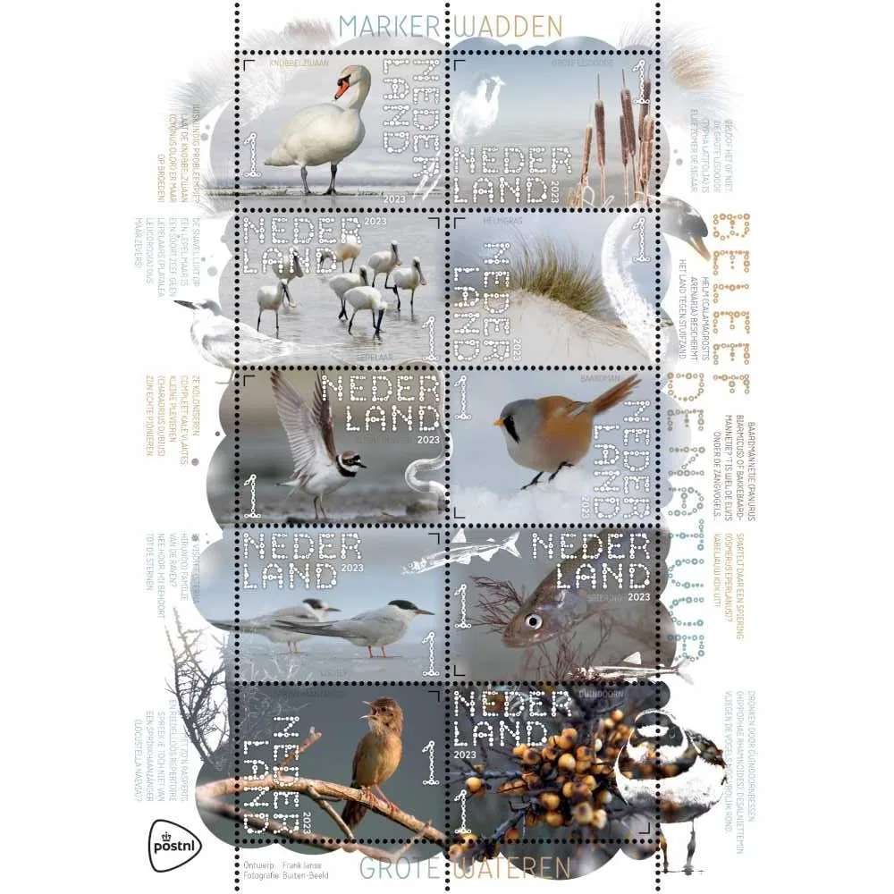 Netherlands 2023 V4075-84 beleef-de-natuur-marker-wadden MNH