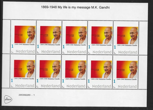 Nederland 2020 Mahatma Gandhi vel-sheetlet postfris-mnh