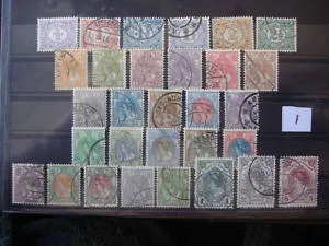50-79 Cijferserie/Koningin Wilhelmina bontkraag 1899-1921 gestempeld