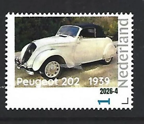 Netherlands 2026-4 Auto Oldtimer Car: Peugeot 202 1959 MNH