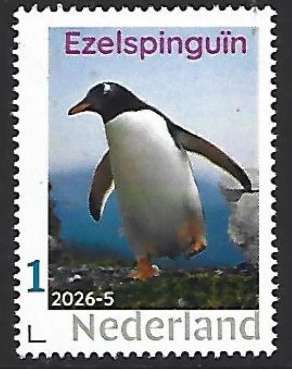 Nederland 2026-5 Pinguïn Penguin: Ezelspinguïn Gentoo penguin postfris/mnh