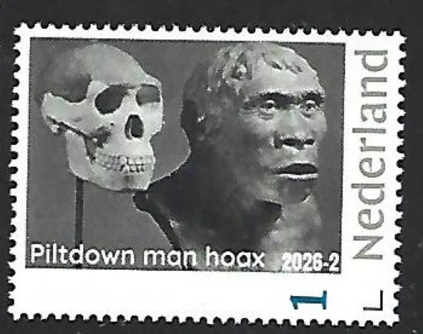 Netherlands 2026-2 Prehistory Prehistoric: Piltdown man Hoax MNH
