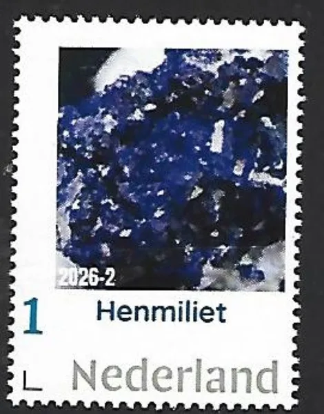Nederland 2026-2 Mineraal Mineral: Henmiliet Henmilite postfris/mnh