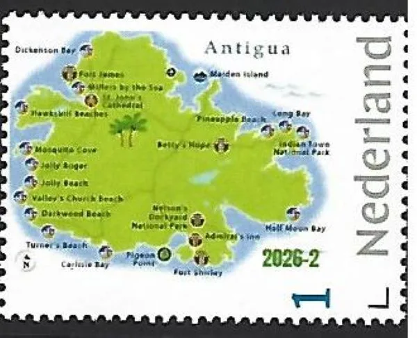 Nederland 2026-2 Eiland Island: Antigua Caribian postfris/mnh