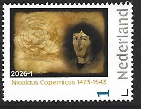 Netherlands 2026-1 Nicolaus Copernicus: Astronomer 1473-1543 MNH