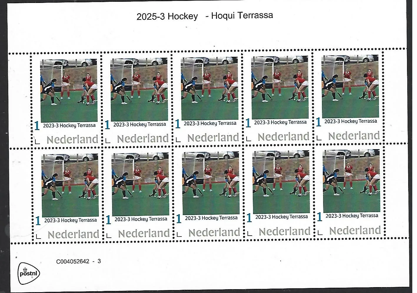 Nederland 2025-3 Hockey Fieldhockey sheetlet posfris/mnh