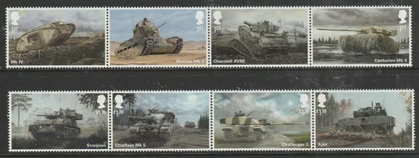 Great Britain 2021 Army vehicles MNH