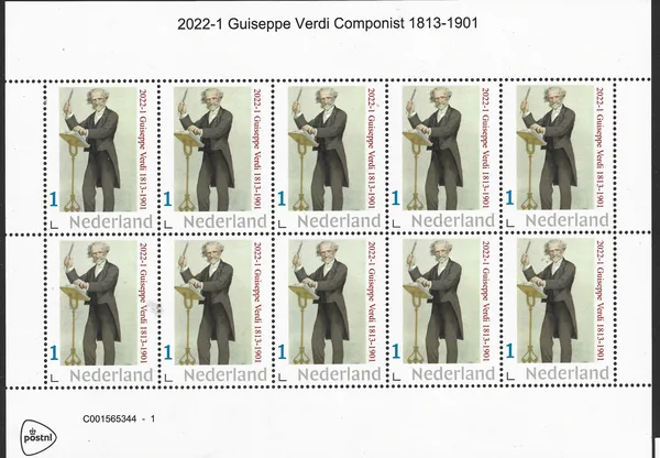 Netherlands 2022-1 Giuseppe Verdi souvenir sheet MNH