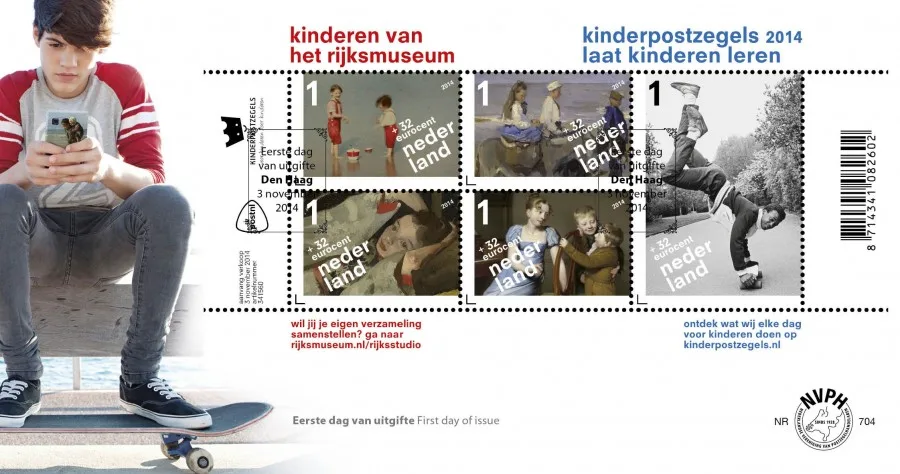 Nederland FDC 704 Kinderzegels - children charity 2014