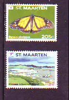 St Maarten 45-46 frank 6-7 2011 butterfly MNH