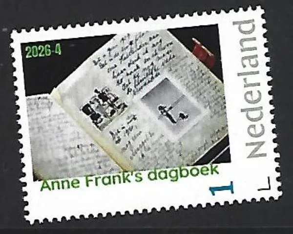 Nederland 2026-4 Anne Frank: Anne Frank's dagboek diary postfris/mnh