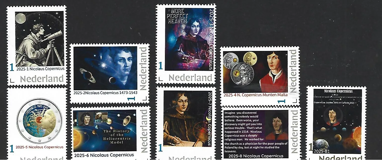 Netherlands 2025 Nicolaus Copernicus yearset 2025 complete MNH