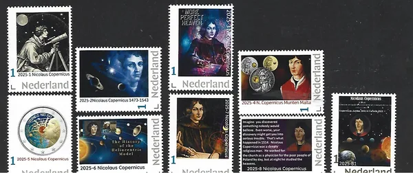 Nederland 2025 Nicolaus Copernicus yearset 2025 complete postfris/mnh