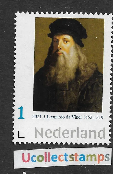Netherlands 2021-1 Leonardo da Vinci 1452-1519 MNH