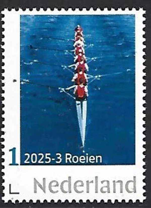 Nederland 2025-3 Roeien Rowing: 8 met stuurman postfris/mnh