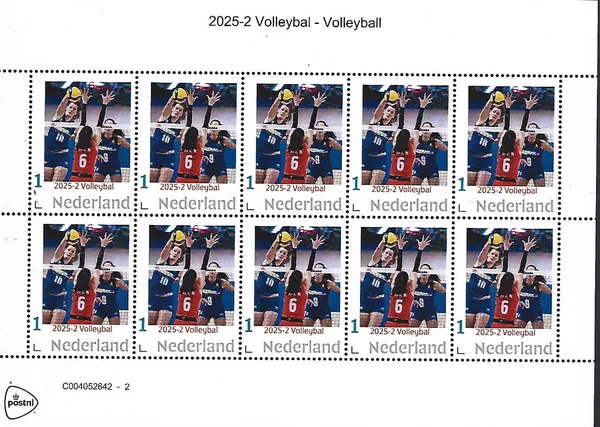 Nederland 2025-2 Volleybal -Volleyball sheetlet posfris/mnh