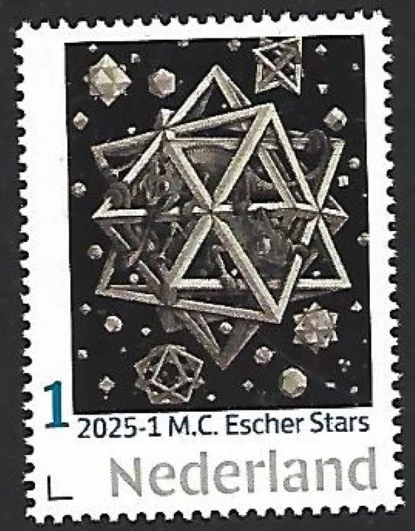 Nederland 2025-1a MC Escher Stars 1948 postfris/mnh