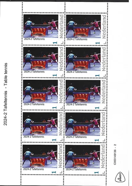 Netherlands 2024-2 Table Tennis sheetlet MNH