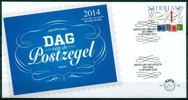 Netherlands FDC 703 Stamp Day - national stampday 2014