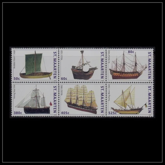 St Maarten 47-52 sailing ships 2011 MNH