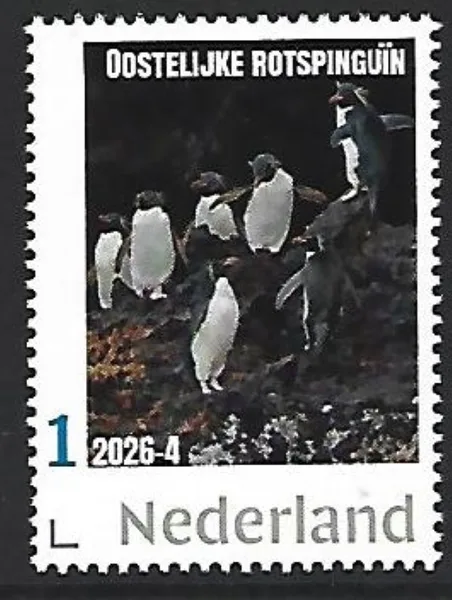 Nederland 2026-4 Pinguïn Penguin: Oostelijke rotspinguïn Rockhopper postsfris/mnh