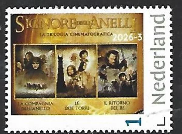 Netherlands 2026-3 JRR Tolkien: Italian Lord of the Rings MNH