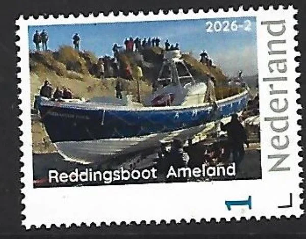 Nederland 2026-2 Reddingsboot Lifeboat: Abraham Fock Ameland postfris/mnh