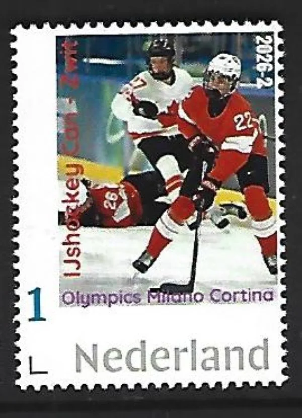 Nederland 2026-2 IJshockey Ice hockey: Canada-Switzerland Olympics Milano postfris/mnh