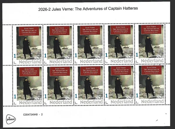 Nederland 2026-2 Jules Verne: Adventures of Captain Hatteras sheet postfris/mnh