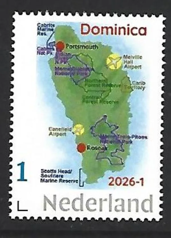 Netherlands 2026-1 Island: Dominica Caribbean MNH