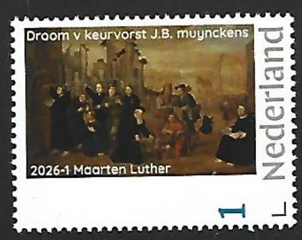 Netherlands 2026-1 Luther Reformation: Dream of the Elector painting MNH