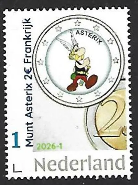 Nederland 2026-1 Coin on Stamp Asterix €2 postfris/mnh