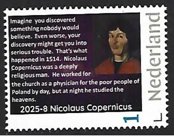 Netherlands 2025-8 Nicolaus Copernicus postage stamp MNH