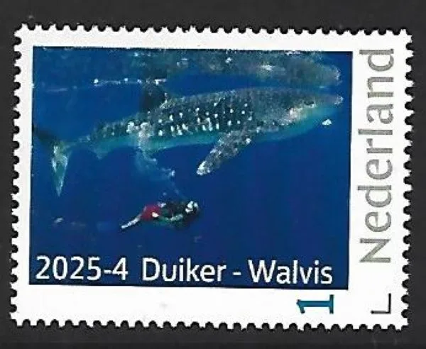Nederland 2025-4 Duiiker-Walvis Diver Whale postfris/mnh