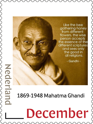 Nederland 2019-1 Mahatma Gandhi quote vel postfris/mnh
